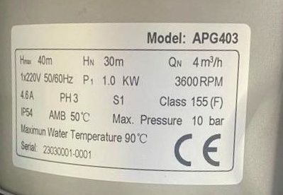 Насосная установка повышения давления APG 403, товар из каталога Насосы поверхностные - компания Вест картинка 6