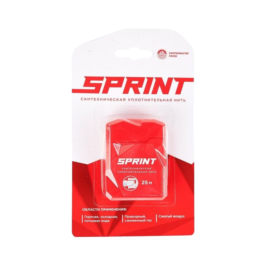 Нить сантехническая Спринт 25м бокс/блистер, товар из каталога Уплотнительные материалы для воды и газа - компания Вест