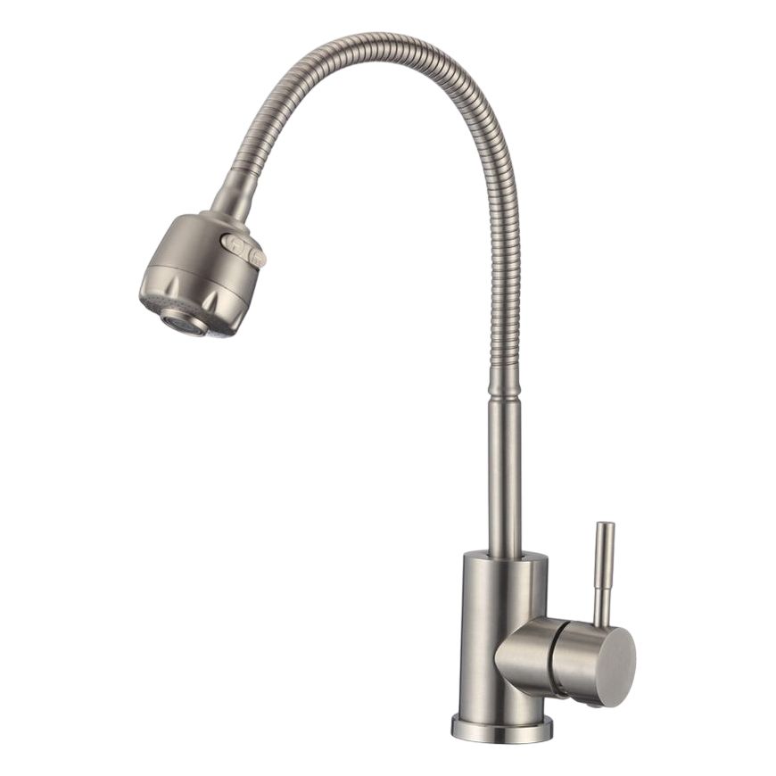 Однорычажный смеситель OLIVES Balear 13435-4BL с гибким изливом для кухни, товар из каталога Смесители - компания Вест