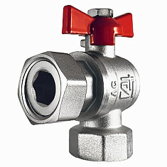 Кран с накидной гайкой угловой для котлов STI 3/4" гайка/гайка - компания Вест
