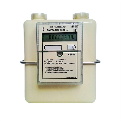 Счетчик газа Омега ЭТК GSM-G4 правый Газдевайс, товар из каталога Счетчики газа - компания Вест