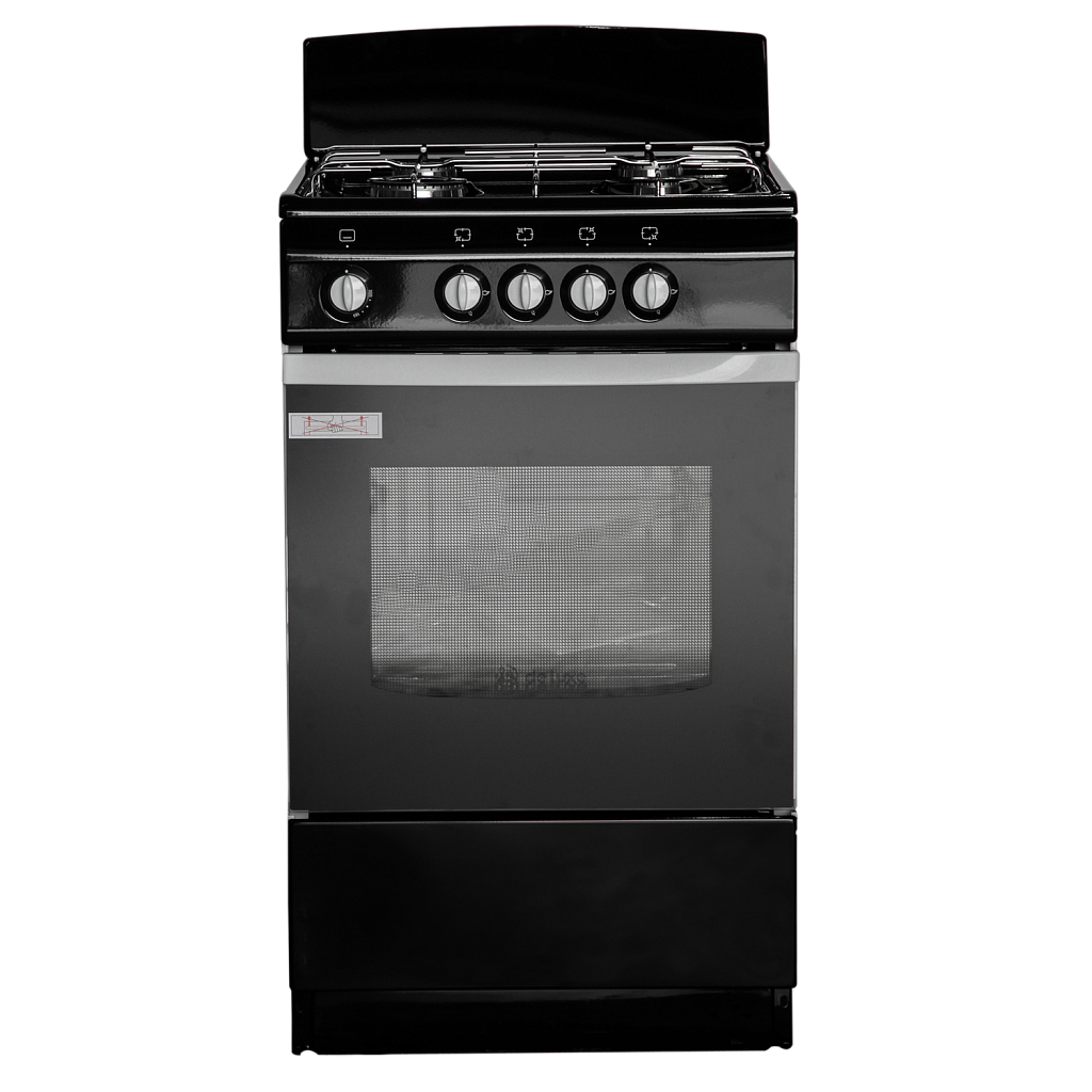 Плита газовая DeLuxe 5040.38г чёрная щиток, товар из каталога Газовые плиты - компания Вест