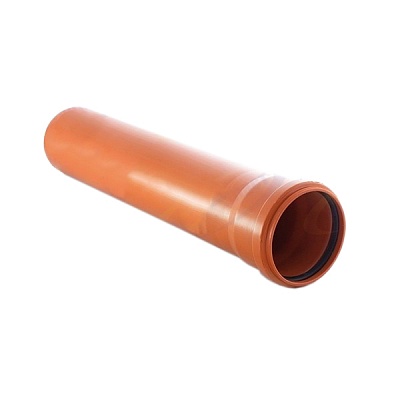 Труба для наружной канализации 110мм 3.0м 3,4мм РТП рыжая, товар из каталога Канализация - компания Вест