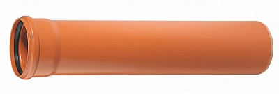 Труба для наружной канализации 110мм 3.0м 3,4мм РТП рыжая, товар из каталога Канализация - компания Вест картинка 2