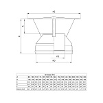 Оголовок нержавейка 150*210мм, товар из каталога Дымоходы сендвич из нержавеющей стали - компания Вест картинка 2