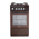 Плита газовая Deluxe 5040.32г(кр)чр-014 крышка,цвет-коричневый, товар из каталога Газовые плиты - компания Вест