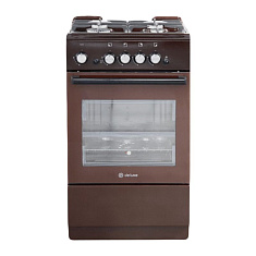 Плита газовая Deluxe 5040.32г(кр)чр-014 крышка,цвет-коричневый - компания Вест