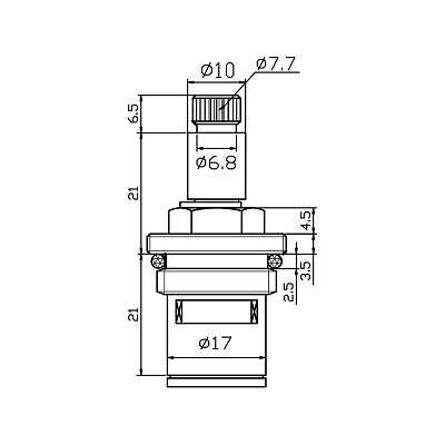 Кран-букса 1/2" керамическая ECO OLIVES MC24R20, товар из каталога Комплектующие для смесителей - компания Вест картинка 2