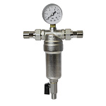 Фильтр самоочищающий с манометром 1/2"нар/нар 10 bar VRT, товар из каталога Фильтры самоочищающиеся - компания Вест