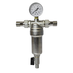 Фильтр самоочищающий с манометром 1/2"нар/нар 10 bar VRT - компания Вест