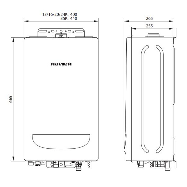 Котел Navien Deluxe S 16K NEW, товар из раздела Котлы газовые настенные - компания Вест 55 400 руб. картинка 3
