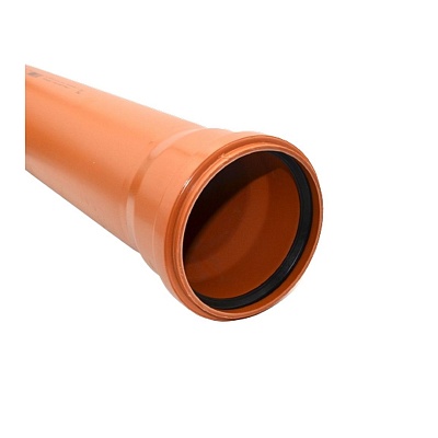 Труба для наружной канализации 160мм 2.0м 4,9мм РТП рыжая, товар из каталога Канализация - компания Вест