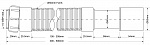 Гофра MRMF2-05 1 1/2" 40/50 0,5м McALPINE, товар из каталога Сифоны и гофры - компания Вест картинка 2