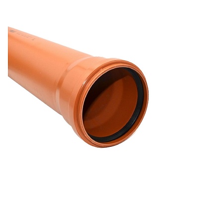 Труба для наружной канализации 160мм 0.5м 4,9мм РТП рыжая, товар из каталога Канализация - компания Вест