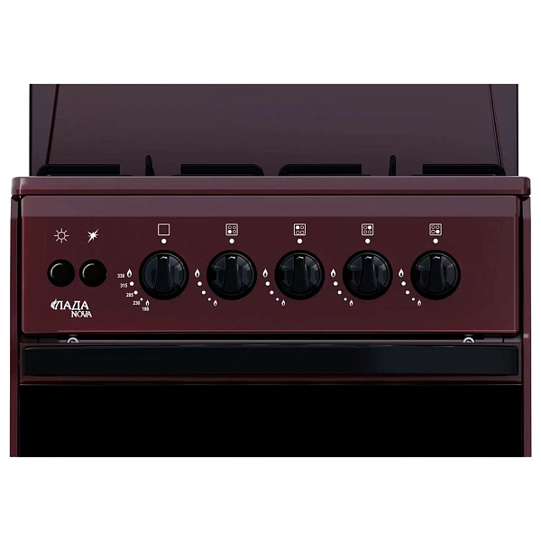 Плита газовая Лада Nova RG 2427B с розжигом и подсветкой, товар из каталога Газовые плиты - компания Вест картинка 2