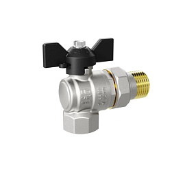 Кран шаровый угловой LD Pride Ду-20 Американка бабочка 47.206.20