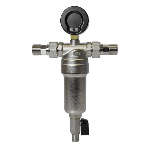 Фильтр самоочищающий с манометром 1/2"нар/нар 10 bar VRT, товар из каталога Фильтры самоочищающиеся - компания Вест картинка 3