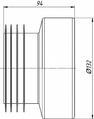 Манжета прямая для унитаза АНИ Пласт W0210, товар из каталога Канализация - компания Вест картинка 3