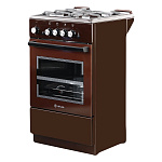 Плита газовая Deluxe 5040.32г(кр)чр-014 крышка,цвет-коричневый, товар из каталога Газовые плиты - компания Вест картинка 2