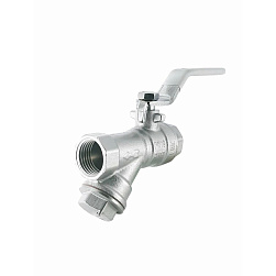 Кран шаровый Ду-20 с фильтром STI