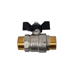 Кран шаровой LD Pride Ду-20 бабочка штуцер/штуцер 47.304.20