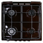 Плита газовая Deluxe 5040.32г(кр)чр-014 крышка,цвет-коричневый, товар из каталога Газовые плиты - компания Вест картинка 4