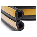 Уплотнитель самоклеющийся 12х10мм чёрный D25м*2, товар из раздела Лента - компания Вест картинка 2