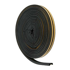 Уплотнитель самоклеящийся 14х12мм чёрный D20м*2 - компания Вест