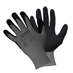 Перчатки FIBERON Комфорт PR-LV121 9/L полиэстер, вспененное латексное покрытие